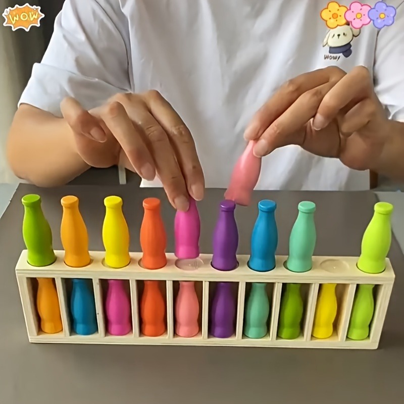 Board Game Viral - เกมทายสีขวดสนุกๆ ชุดจับคู่ขวด เกมฝึกสมองแบบอินเทอร์แอคทีฟสำหรับผู้เล่นหลายคน ของขวัญเกมกระดาน