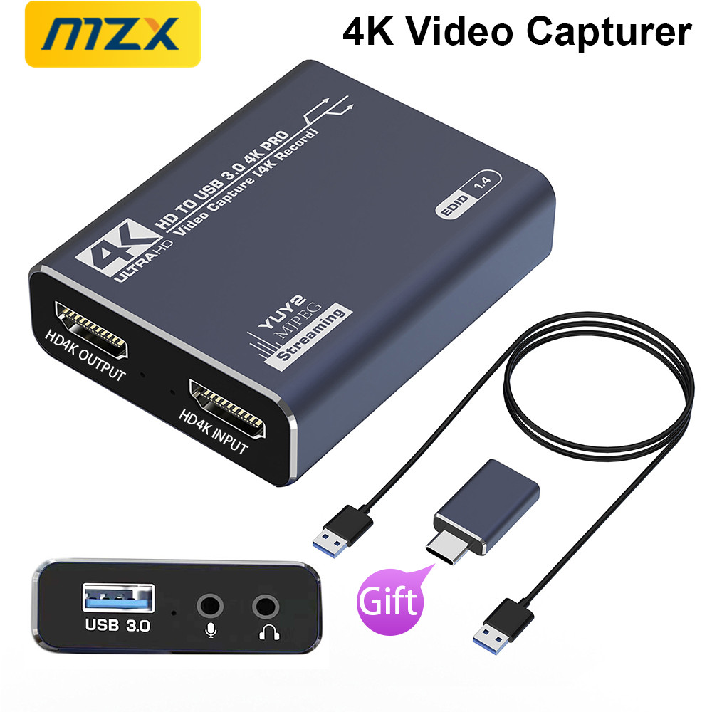 Board Game Video Games - บอร์ดการ์ดจับภาพวิดีโอ mzx 4K บันทึกด้วย HDMI รองรับ60Hz
