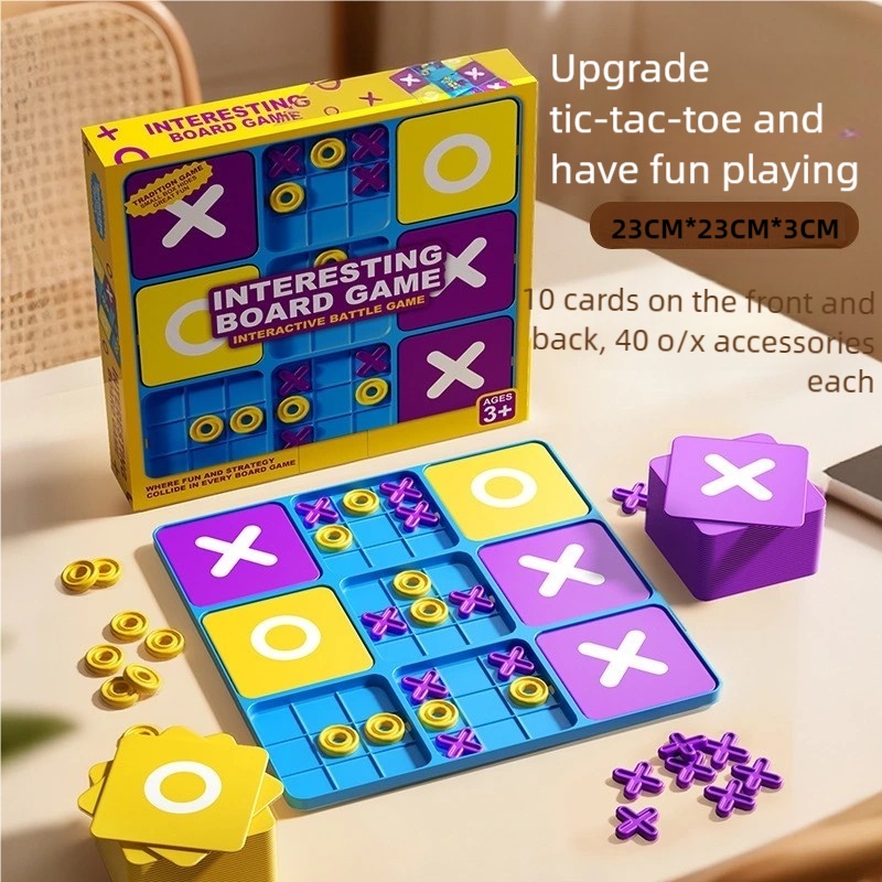 Board Game Arena - เกมกระดานเอ็กซ์โอ ทิก-แทค-โท แบบ 9 ช่อง เหมาะสำหรับทั้งเด็กชายและเด็กหญิง
