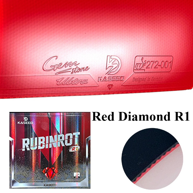 Board Game Table - ยางปิงปอง KASEED Red Diamond R1 แบบมีปุ่ม