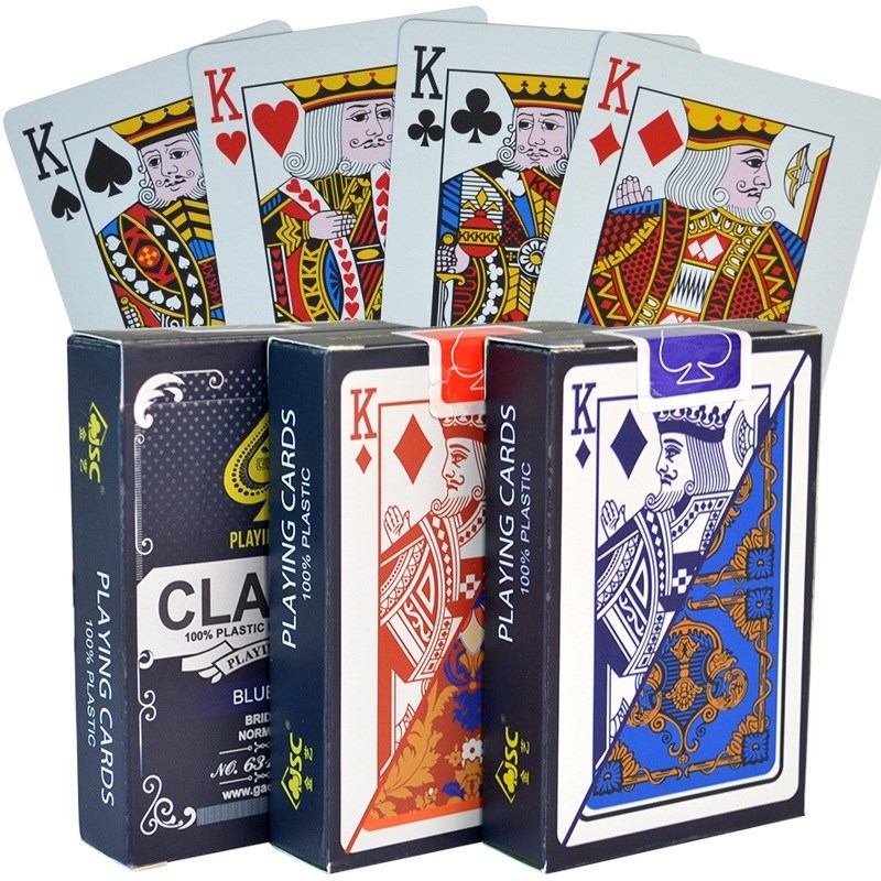 2Pcs บัตรโป๊กเกอร์พลาสติก100%  - Board Game Viral บทวิจารณ์และราคา