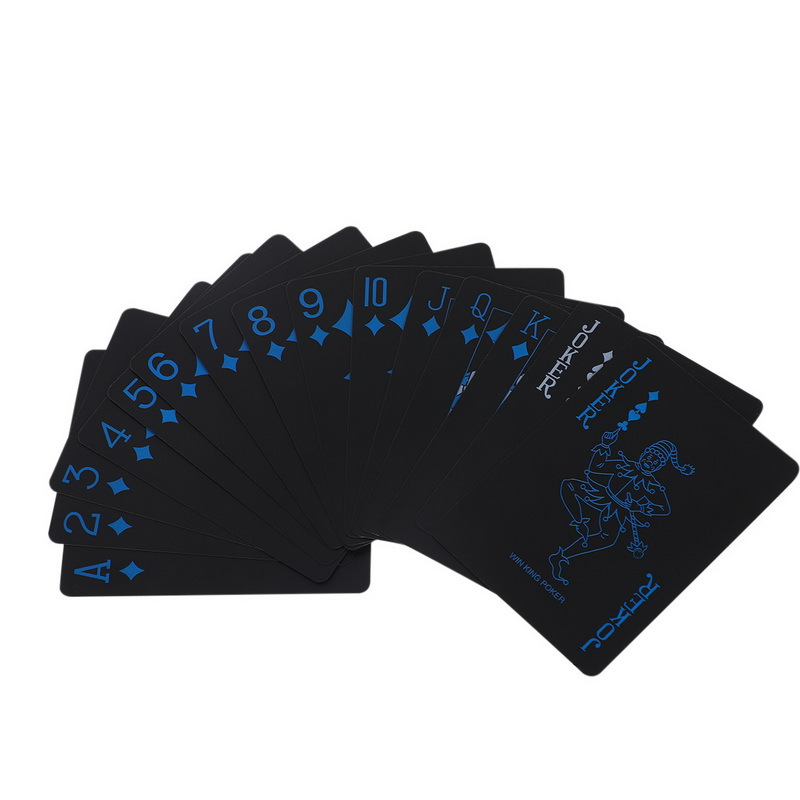 การ์ดเล่นพลาสติกสีดําสีฟ้าสีแด - Board Game Viral บทวิจารณ์และราคา