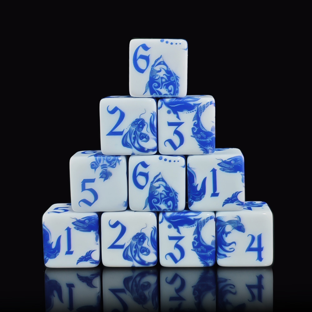 12 ชิ้น ลูกเต๋า 6 ด้าน ลายปลาค - Board Game Arena บทวิจารณ์และราคา