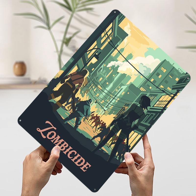 ป้ายโลหะตกแต่งผนังลายเกม Zombi - Board Game Zombicide บทวิจารณ์และราคา