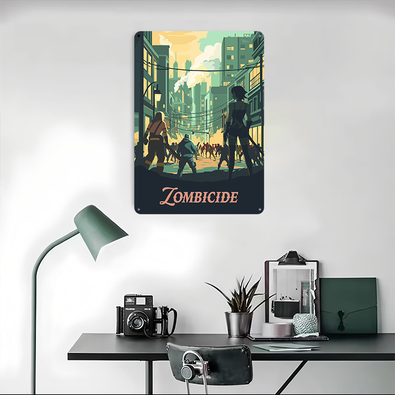 ป้ายโลหะตกแต่งผนังลายเกม Zombi - Board Game Zombicide บทวิจารณ์และราคา