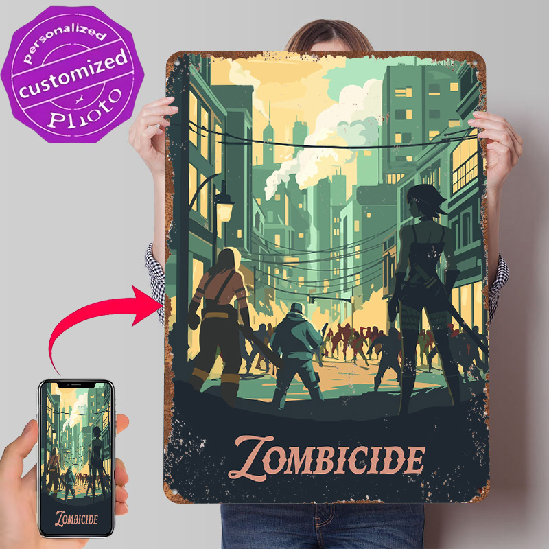 โปสเตอร์โลหะที่ได้รับแรงบันดาล - Board Game Zombicide บทวิจารณ์และราคา