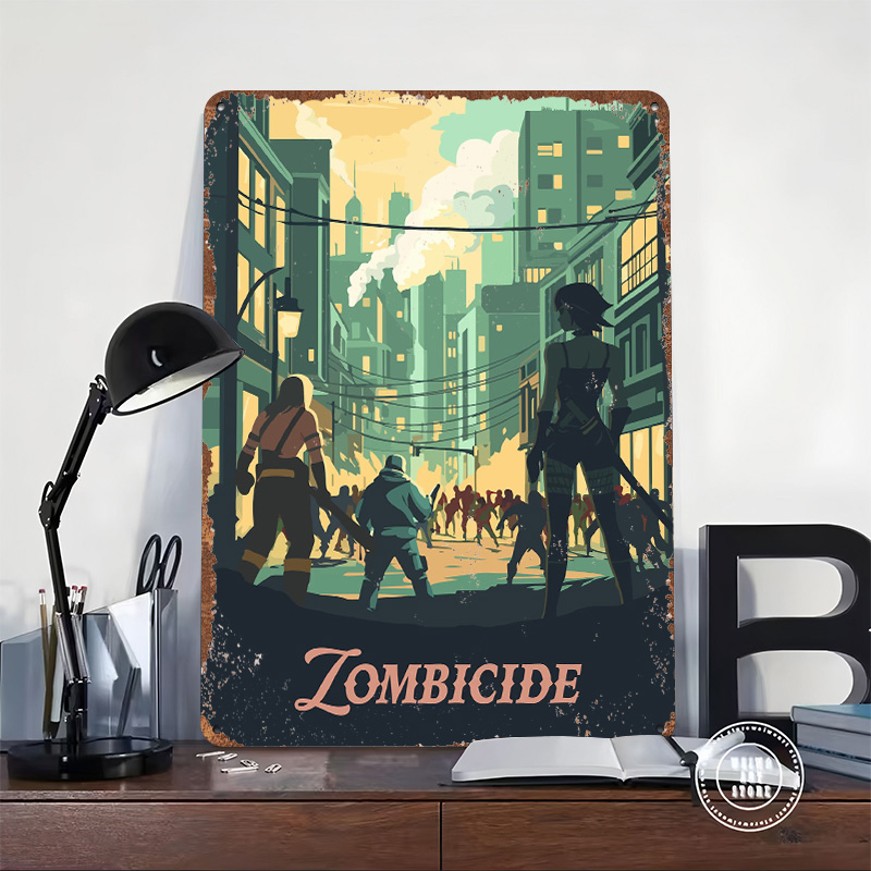 โปสเตอร์โลหะที่ได้รับแรงบันดาล - Board Game Zombicide บทวิจารณ์และราคา