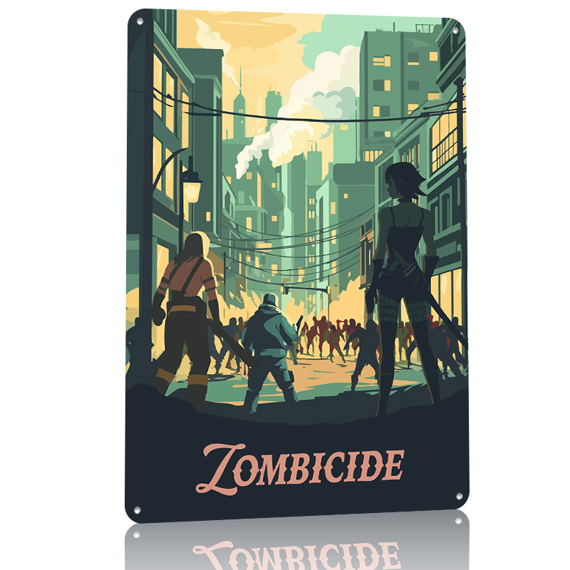 โปสเตอร์โลหะที่ได้รับแรงบันดาล - Board Game Zombicide บทวิจารณ์และราคา