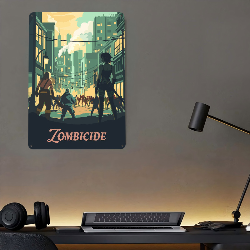 โปสเตอร์โลหะที่ได้รับแรงบันดาล - Board Game Zombicide บทวิจารณ์และราคา