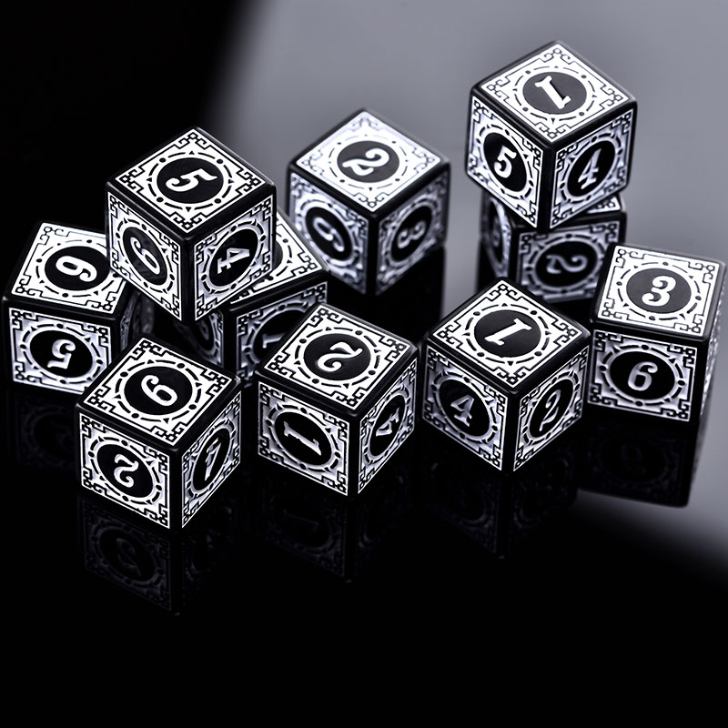 10 ชิ้น/เซ็ตชุดลูกเต๋าอะคริลิค - Board Game Viral บทวิจารณ์และราคา